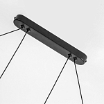 Светодиодная люстра Black LED Circle and Oval Lamp варинант исполнения - 3 | Loft Concept в Омске