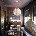 Люстра белая с несколькими ярусами деревянных палочек Bright Wooden Chandelier варинант исполнения - 5 | Loft Concept в Омске