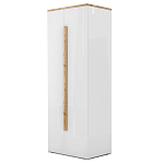 Шкаф платяной с белым глянцевым фасадом Grace of Furniture варинант исполнения - 2 | Loft Concept в Омске