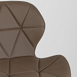 Стул с коричневым сиденьем из экокожи JEROEN варинант исполнения - 7 | Loft Concept в Омске