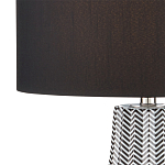 Настольная лампа с черно-белым узором Wavy Stripes варинант исполнения - 1 | Loft Concept в Омске