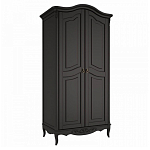 Шкаф черный из массива бука в стиле прованс Black Provence варинант исполнения - 3 | Loft Concept в Омске