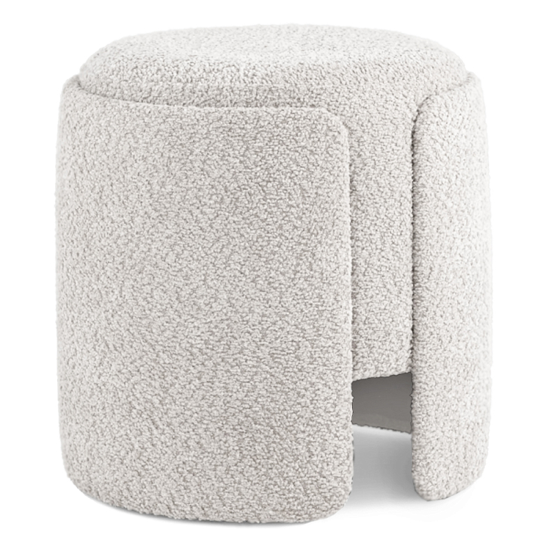 Дизайнерский Пуф Букле Poof Alice Light Gray Boucle Светло-серый Дизайнерский Пуф Букле Poof Alice Light Gray Boucle Светло-серый в Омске | Loft Concept