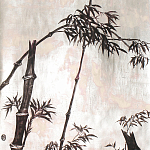Обои ручная роспись Bamboo Quicksilver on Tarnished Silver gilded paper варинант исполнения - 1 | Loft Concept в Омске