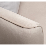 Диван двухместный раскладной светло-серый с кантом Pride варинант исполнения - 6 | Loft Concept в Омске