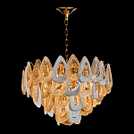 Люстра с многослойными белыми и прозрачными подвесками Character Chandelier варинант исполнения - 4 | Loft Concept в Омске