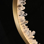 Подвесной светильник обрамленный элементами в виде кристаллов Smooth Shine варинант исполнения - 5 | Loft Concept в Омске