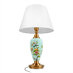 Настольная лампа голубая с изображением птиц Slip Away варинант исполнения - 3 | Loft Concept в Омске