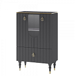 Витрина низкая двухдверная с ящиком Expanses of Beauty Graphite варинант исполнения - 1 | Loft Concept в Омске