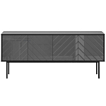 Длинная тумба с зеркальным декором Serena варинант исполнения - 11 | Loft Concept в Омске