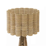 Торшер с плетеным абажуром на основании в виде треноги Lamp with Wicker Lampshade варинант исполнения - 2 | Loft Concept в Омске