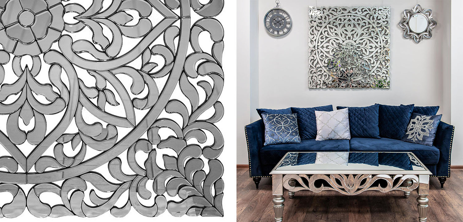 Зеркальное панно Openwork Mirror Square - Loft-Concept в Омске