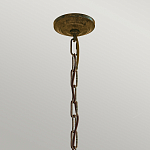 Люстра бронзового цвета с 6-ю лампами и подвесками из оптического стекла в классическом стиле Feiss варинант исполнения - 4 | Loft Concept в Омске