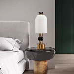 Настольная лампа в виде фонаря с белым фактурным абажуром Echoes of Light варинант исполнения - 7 | Loft Concept в Омске