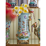 Ваза с птичкой из фарфора с бронзовыми элементами Garden of Eden варинант исполнения - 7 | Loft Concept в Омске