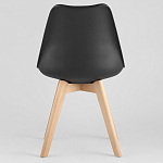 Стул с основой из пластика и мягким сиденьем Arvika Black варинант исполнения - 4 | Loft Concept в Омске