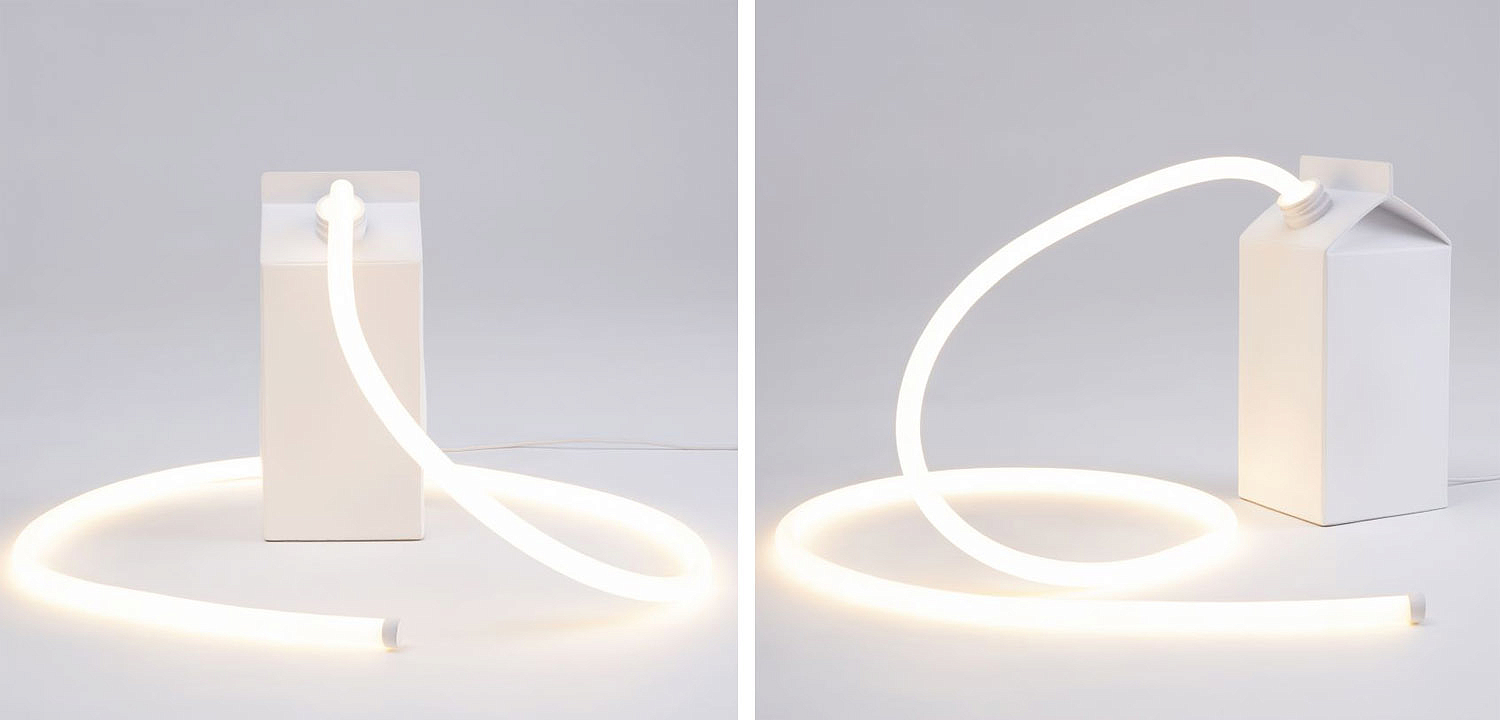 Настольная лампа Seletti Daily Glow Milk Настольная лампа Seletti Daily Glow Milk - Loft-Concept в Омске