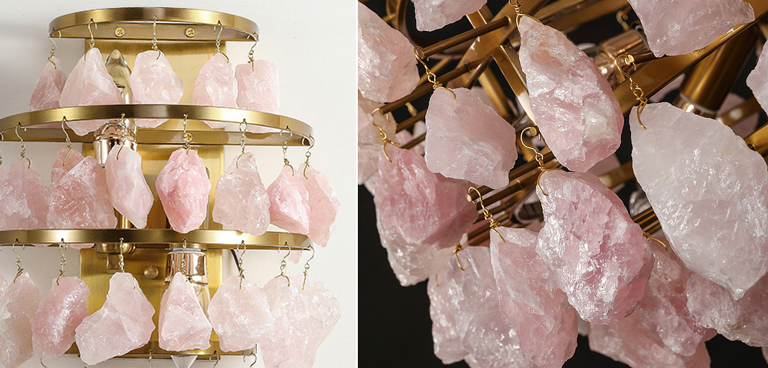 Hardis Pink stone Wall Lamp Hardis Pink stone Wall Lamp - Loft-Concept в Омске