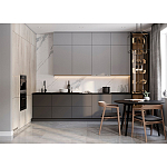 Серый кухонный гарнитур с фасадом под светлый дуб Ferrand Kitchen Set варинант исполнения - 3 | Loft Concept в Омске