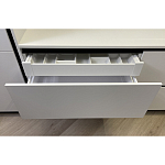 Угловой кухонный гарнитур Жемчужный белый Серый Clarke Kitchen Set White Grey варинант исполнения - 9 | Loft Concept в Омске