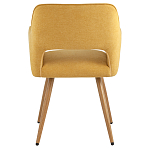 Стул в рогожке желтого цвета NEASAN STOOL варинант исполнения - 3 | Loft Concept в Омске