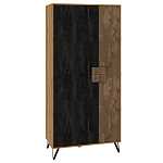 Шкаф двухдверный с 2-мя отделами с полками Stone Effect варинант исполнения - 1 | Loft Concept в Омске