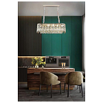 Люстра овальная с хрустальными подвесками Roul Crystal Light варинант исполнения - 8 | Loft Concept в Омске