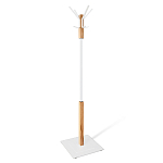 Вешалка с квадратным основанием и 4-мя белыми металлическими крючками Industrial Metal Rust варинант исполнения - 1 | Loft Concept в Омске