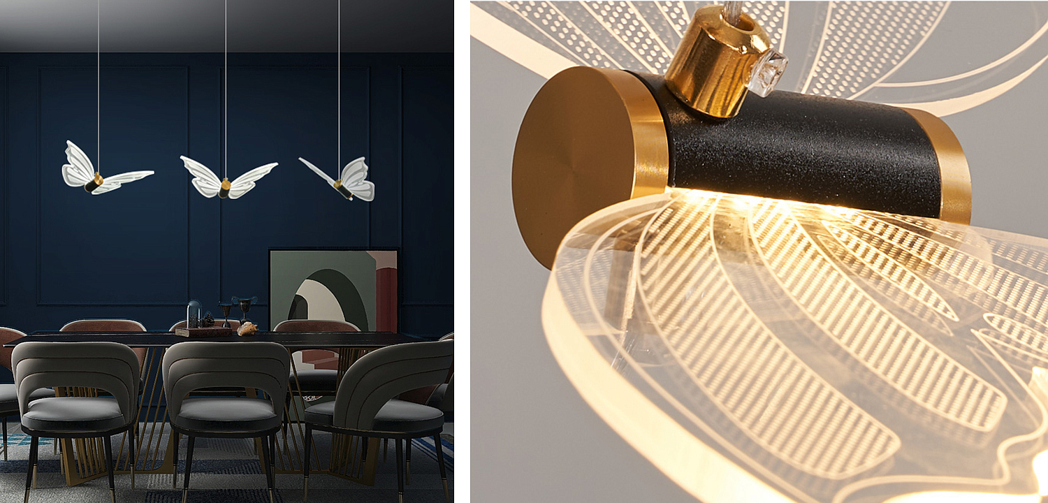 Люстра Glass butterfly chandelier B Люстра Glass butterfly chandelier B - Loft-Concept в Омске