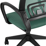 Офисное кресло с основанием из черного пластика Desk chairs Green варинант исполнения - 7 | Loft Concept в Омске