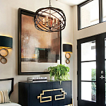 Люстра черная из эллиптических элементов Overlapping Orbits варинант исполнения - 2 | Loft Concept в Омске