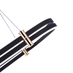 Люстра светодиодная в форме овала из акрила и алюминия с пультом для регулировки света Ring Horizontal Anthracite варинант исполнения - 3 | Loft Concept в Омске