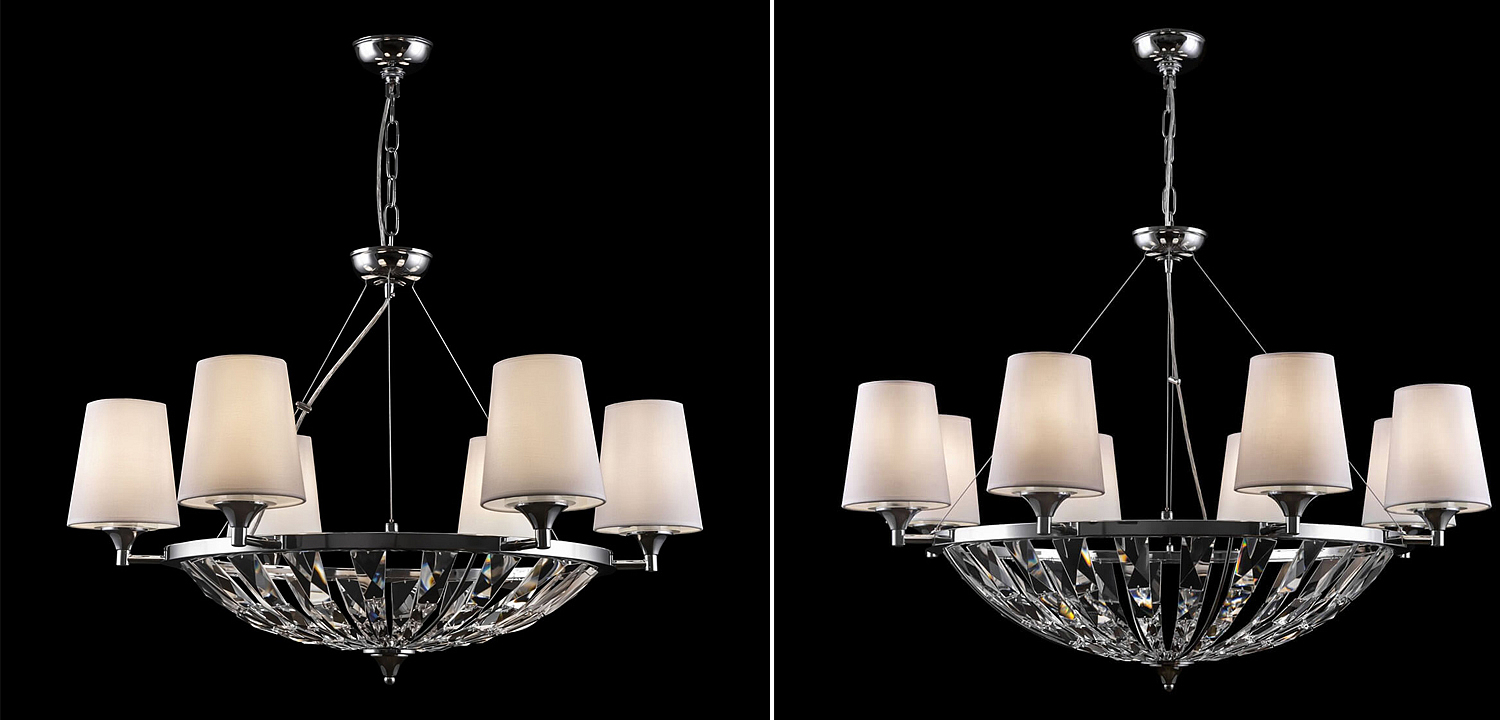 Люстра Odarnat Chandelier chrome Люстра Odarnat Chandelier chrome - Loft-Concept в Омске