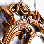 Зеркало настенное с рамой цвета античная бронза Classic Ornament Mirror варинант исполнения - 4 | Loft Concept в Омске