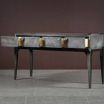 Консоль прямоугольная серая с 4-мя выдвижными ящиками Grany варинант исполнения - 3 | Loft Concept в Омске