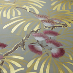 Обои ручная роспись Silk Tree Colourway SC-80 on Pale Grey dyed silk варинант исполнения - 2 | Loft Concept в Омске