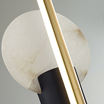 Бра с круглым плафоном из алебастра и бронзовой декоративной стрекозой 65 Alaris  варинант исполнения - 6 | Loft Concept в Омске