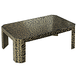 Дизайнерский кофейный стол с рисунком леопард Neytiri Beige Leopard варинант исполнения - 1 | Loft Concept в Омске