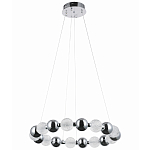 Светодиодная кольцевая люстра Crystal Globule Chrome Chandelier варинант исполнения - 2 | Loft Concept в Омске
