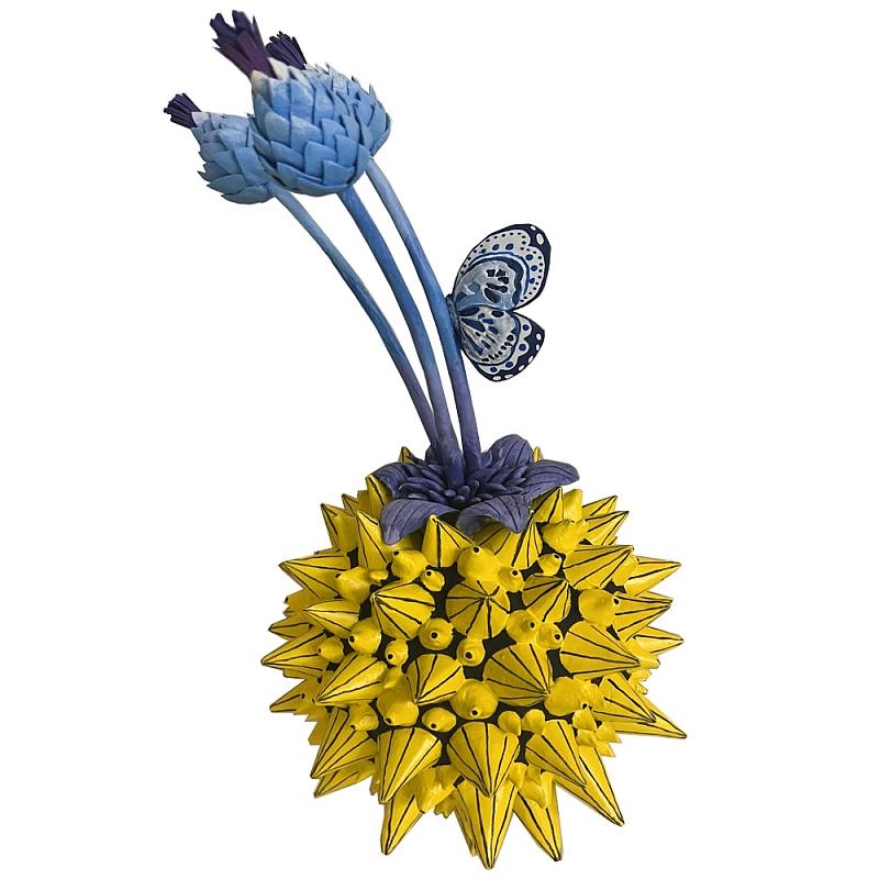 Статуэтка желтый фрукт с бабочкой Pandora Tropical Fruit 36 Желтый в Омске | Loft Concept 