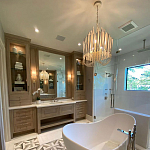 Люстра белая с несколькими ярусами деревянных палочек Bright Wooden Chandelier варинант исполнения - 8 | Loft Concept в Омске