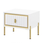 Тумба прикроватная белая с ящиком Antique Order варинант исполнения - 1 | Loft Concept в Омске