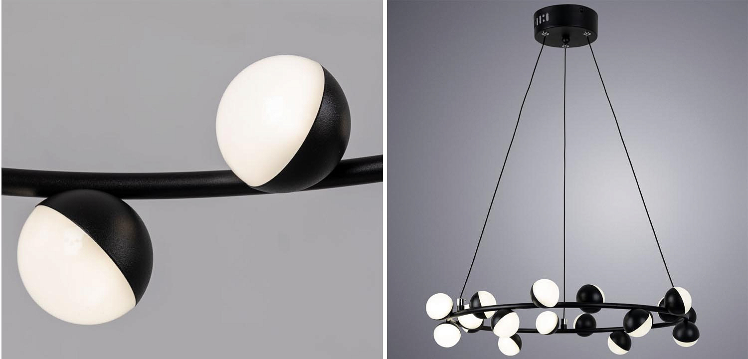 Люстра Vilelme Chandelier black 50 Люстра Vilelme Chandelier black 50 - Loft-Concept в Омске