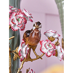 Ваза с птицами и цветами из фарфора с бронзовыми элементами Garden of Eden варинант исполнения - 7 | Loft Concept в Омске