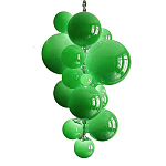 Люстра Grape Balls Зеленое стекло  варинант исполнения - 3 | Loft Concept в Омске