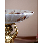 Чаша с цветочным орнаментом на ножке в виде бронзового ангела Eden Garden варинант исполнения - 8 | Loft Concept в Омске