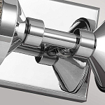 Бра для ванных комнат горизонтальное с 2-мя прозрачными рифлеными цилиндрическими плафонами Feiss варинант исполнения - 3 | Loft Concept в Омске