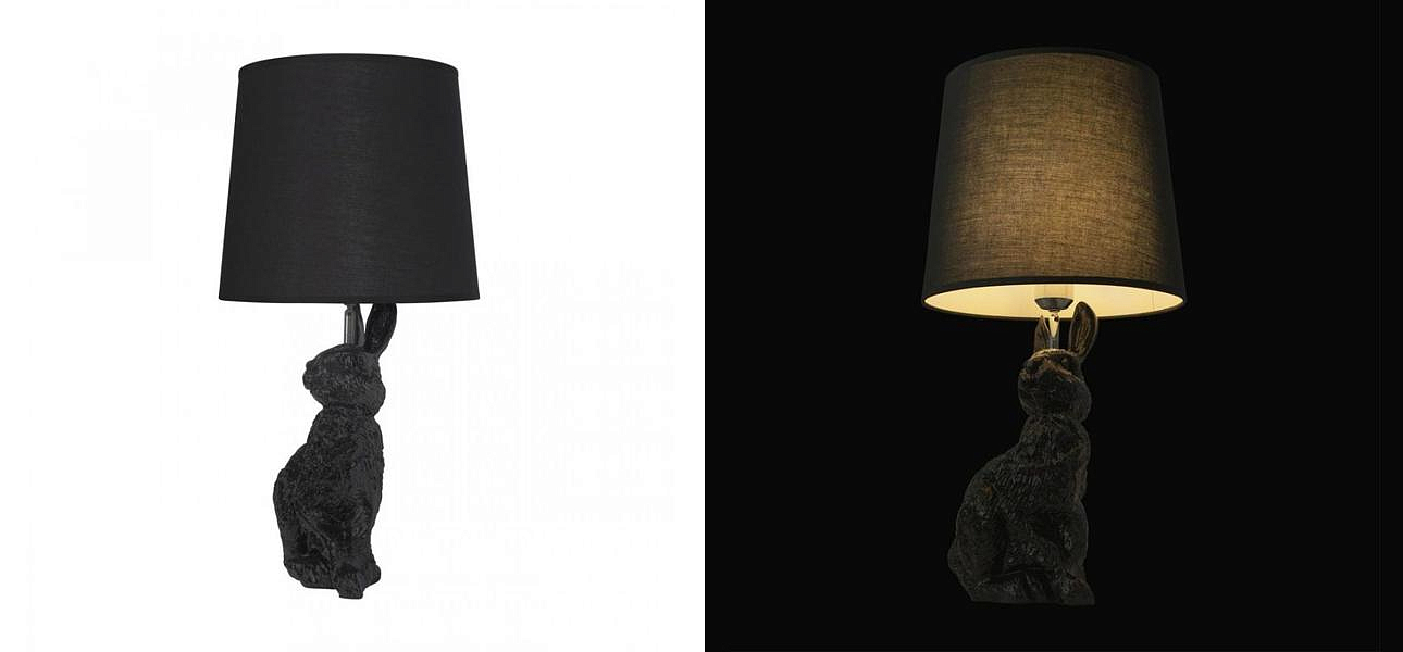 Настольная лампа Черный заяц Moooi Black Rabbit Настольная лампа Черный заяц Moooi Black Rabbit - Loft-Concept в Омске