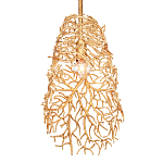 Подвесной светильник золотой в виде кораллов Coral Decor варинант исполнения - 2 | Loft Concept в Омске