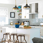 Подвесной светильник с круглым белым плафоном в индустриальном стиле Feiss варинант исполнения - 8 | Loft Concept в Омске